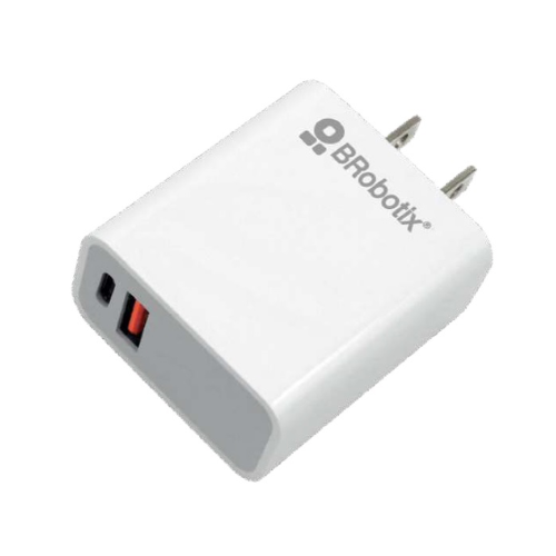 CARGADOR BROBOTIX 6005552 38W CARGA RÁPIDA DUAL V3.0 USB-A Y USB-TIPO C, BLANCO CARGADOR 38W CARGA RPIDA DUAL V3.0 USB-A Y USB-TIPO C BLANCO