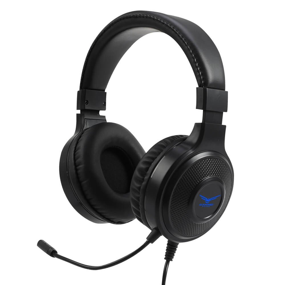 Naceb Audífonos Gamer Black Mamba, Alámbrico, 2 Metros, 3.5mm, Negro