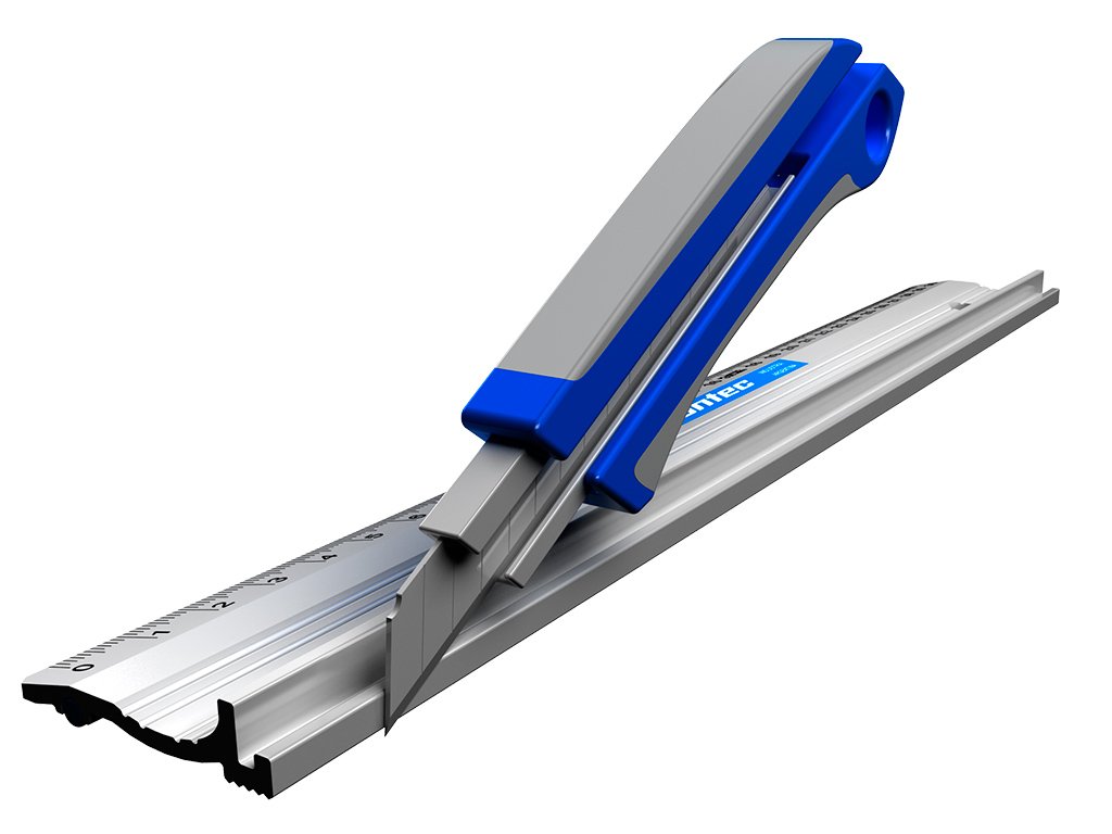 Regla de aluminio con cabezal de corte