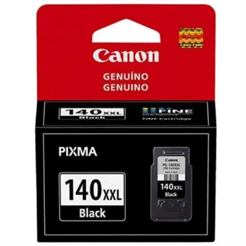 Cartucho de Tinta Canon PG-140XXL Negro, 600 Páginas, Original
