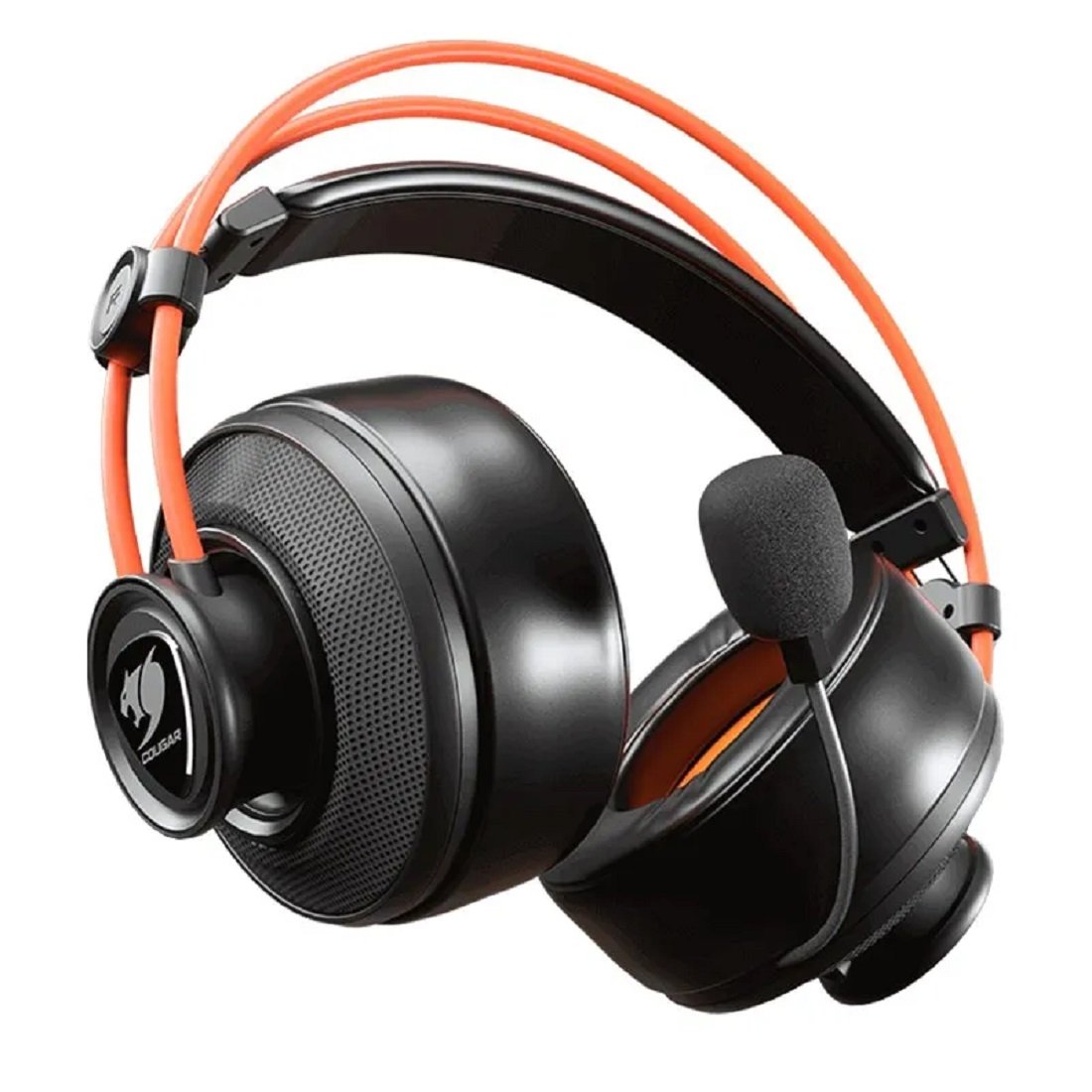 Audífonos Gamer Cougar Immersa Ti, Respuesta de Frecuencia 20Hz-20000Hz, Micrófono Retraíble, 3.5mm. Color Negro/Naranja. - Image 2