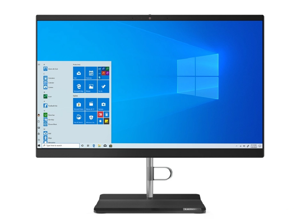 Lenovo V50a All-in-One 21.5″, Intel Core i3-10100T 3GHz, 8GB, 1TB, Windows 10 Pro 64-bit, Negro + Teclado/Mouse