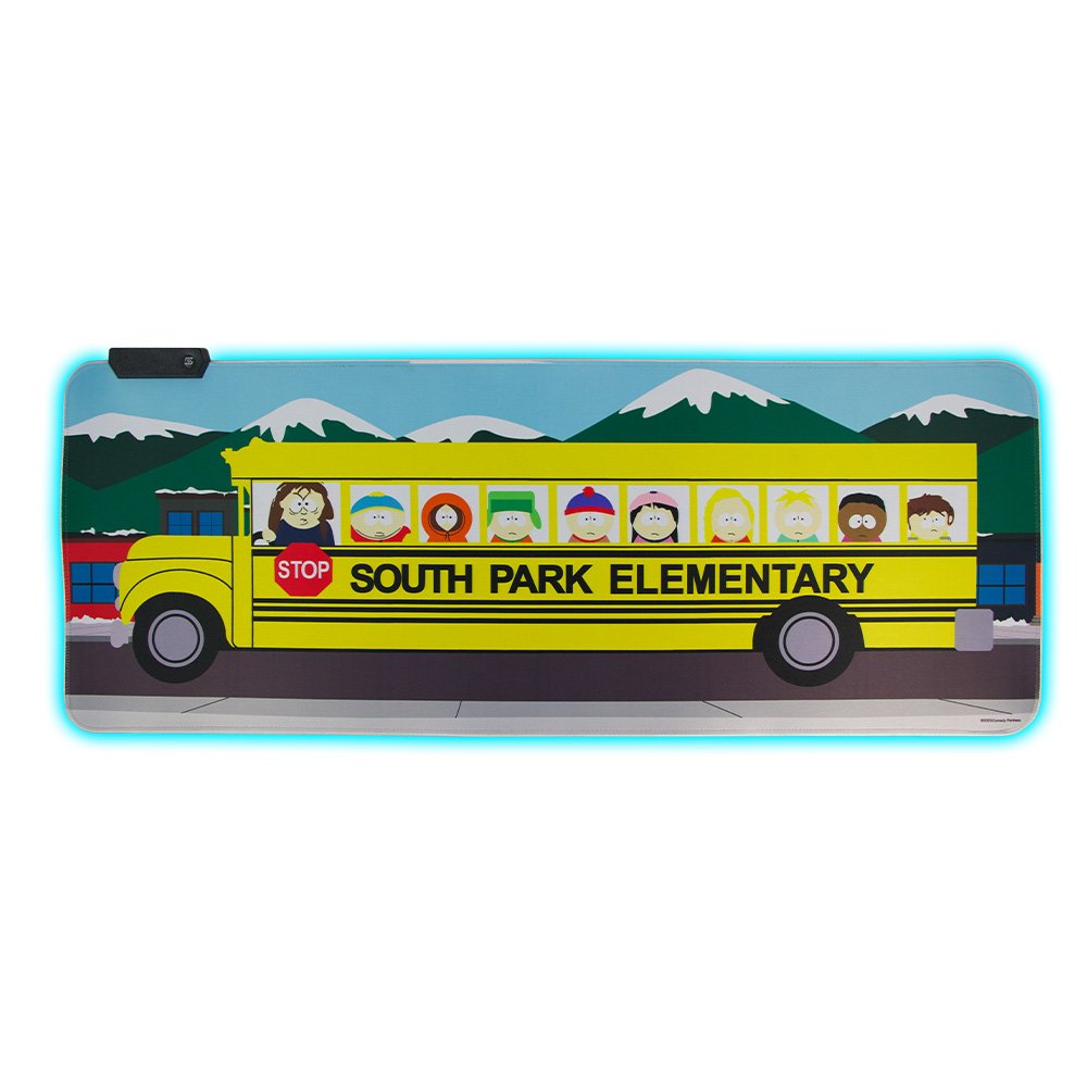 Mouse Pad Gaming Geek Industry South Park Scholar Bus (Con Luz Led Multicolor)