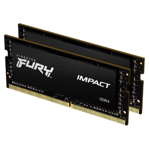 MEMORIA RAM SODIMM KINGSTON FURY IMPACT 64GB DDR4 3200MTS CL20 KIT 2 KF432S20IBK2 64
