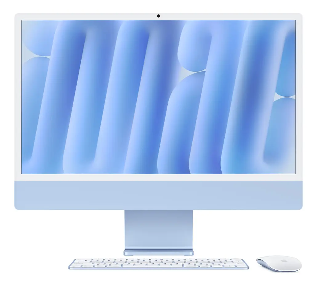 Apple iMac 24 Pulgadas Chip M4 32GB RAM Color Azul – Reacondicionado