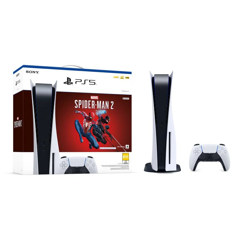 Consola Sony PlayStation 5 825GB Disco Spider-Man 2 Color Blanco – Reacondicionado