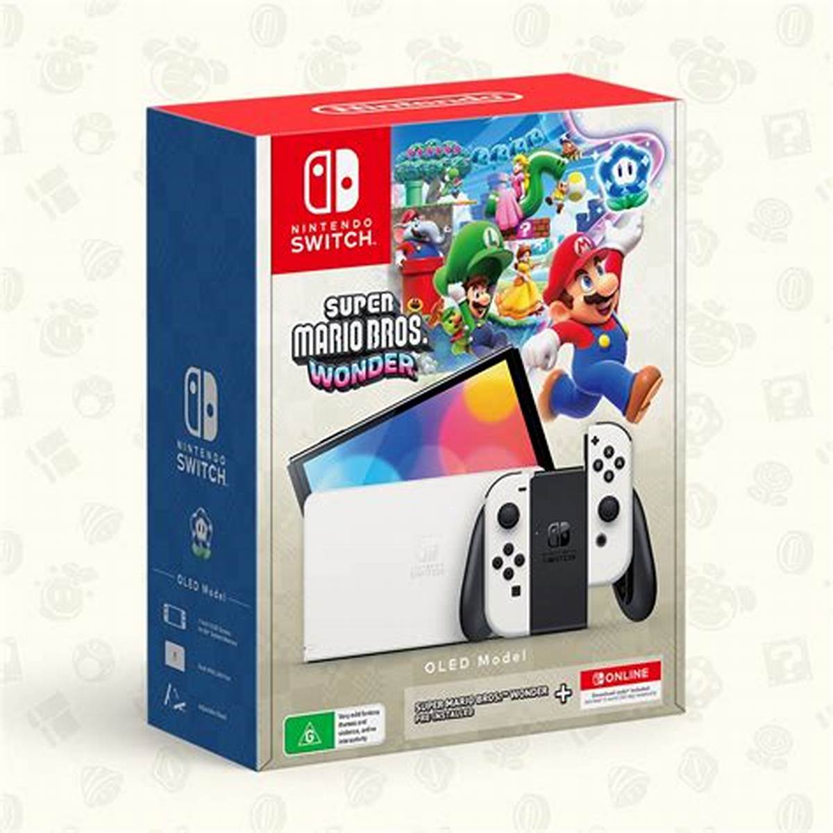 Consola Nintendo Switch 32GB Super Mario Bros Wonder Color Gris – Reacondicionado