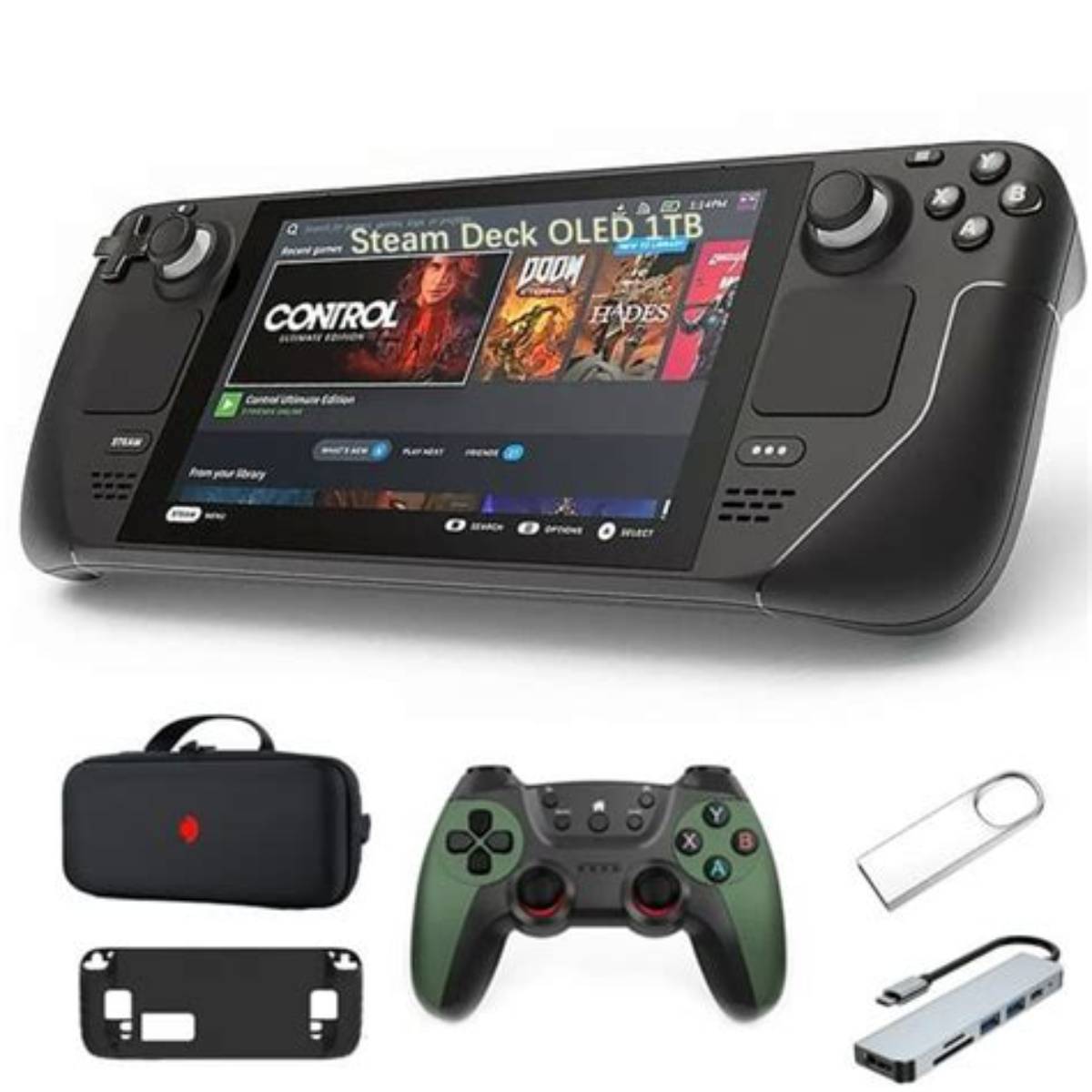 Consola Portátil Valve Steam Deck OLED 7.4″ 1TB SSD 16GB RAM Color Negro – Reacondicionado